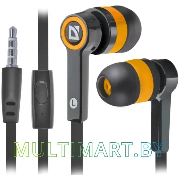 Наушники Defender Pulse 420 (черный/оранжевый) (63420)